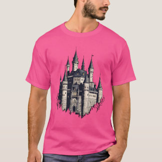 Majestic Castle Silhouette – A Timeless Fairytale  T-Shirt