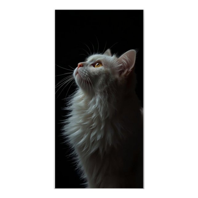 Majestic Cat Portrait Strength & Royal Confidence Poster (Front)