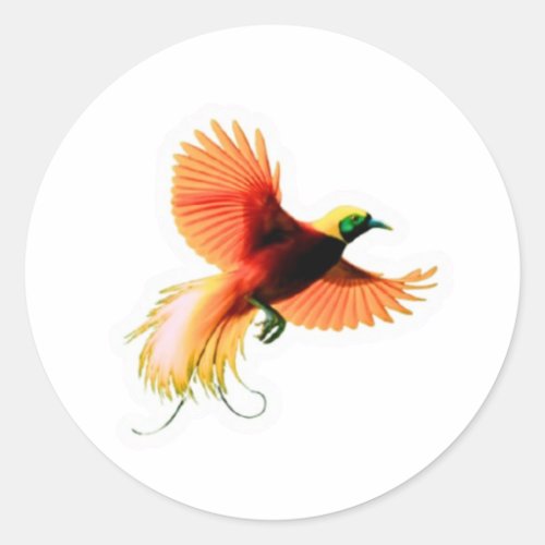 Majestic Cendrawasih Bird Sticker - Indonesian Par