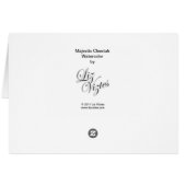 Majestic Cheetah Card (Back Horizontal)