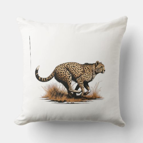 Majestic cheetah pillow 