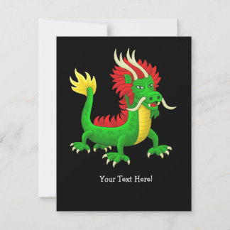 Majestic Chinese Dragon Note Card