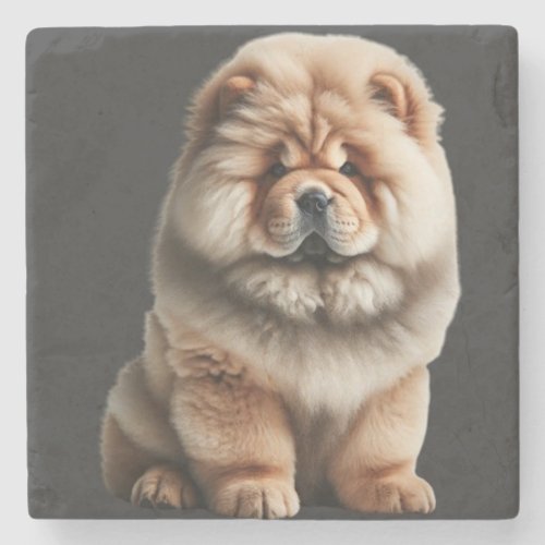 Majestic Chow Chow Puppy Elegance Stone Coaster