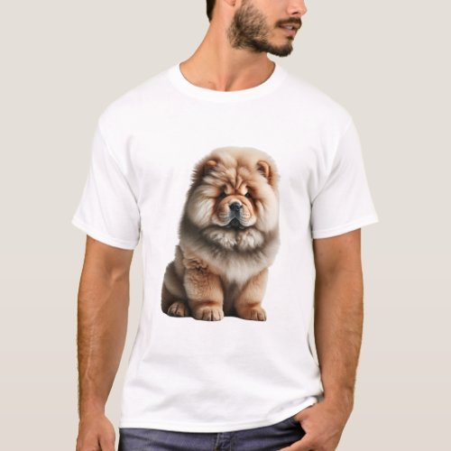 Majestic Chow Chow Puppy Elegance T_Shirt