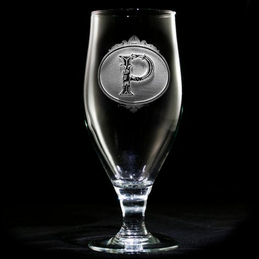 Majestic Circle Monogrammed Goblet (Front)