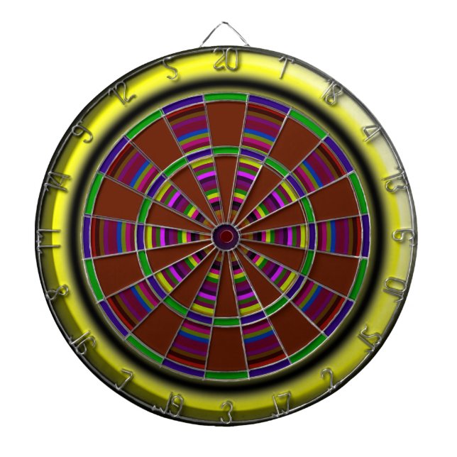 Majestic Colors Metal Cage Dartboard (Front)