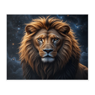 Majestic Cosmic Lion Acrylic Print