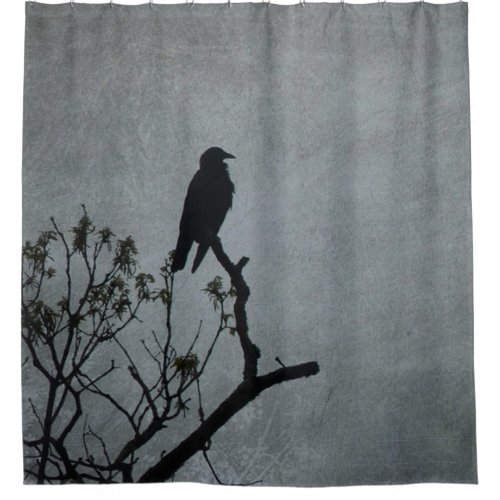 Majestic Crow Shower Curtain