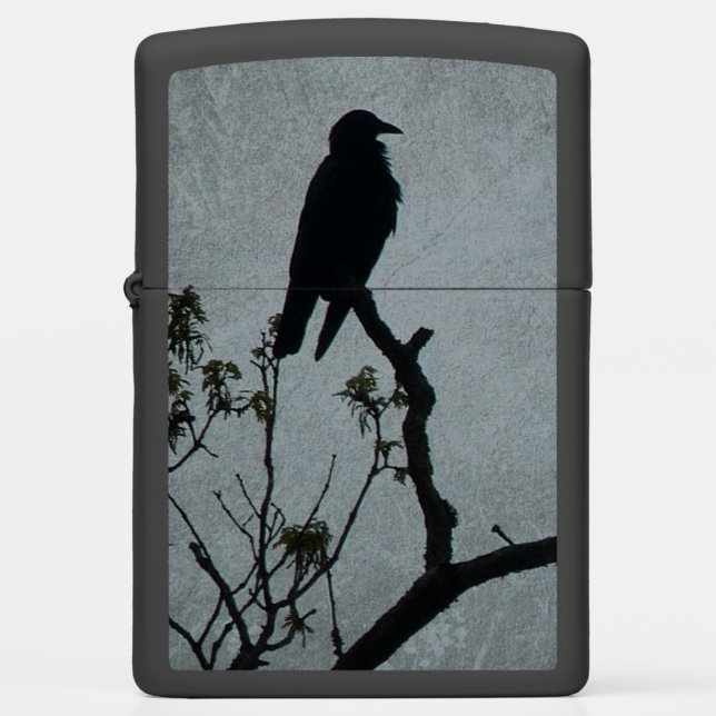 Majestic Crow Zippo Lighter (Front)