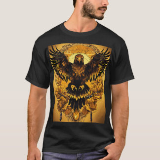 Majestic Crystal Eagle T-Shirt Design