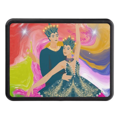 Majestic Dance of Colors Hitch Cover