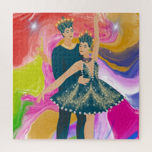 Majestic Dance of Colors Jigsaw Puzzle