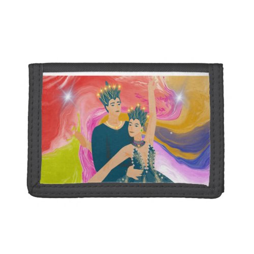 Majestic Dance of Colors Trifold Wallet