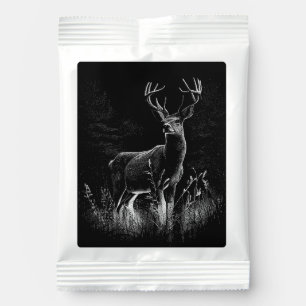 Majestic Deer in the Wilderness – Black&White Art Hot Chocolate Drink Mix