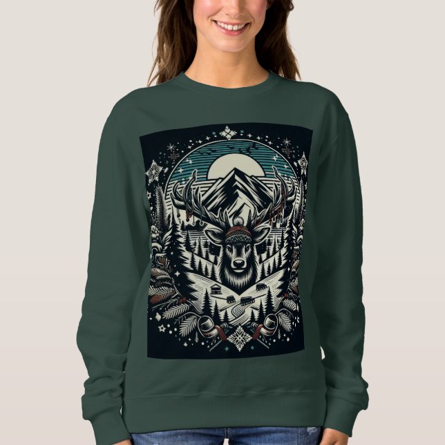 Majestic Deer Sweatshirt (Front)