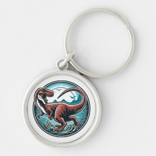 Majestic Dinosaur Artwork Keychain