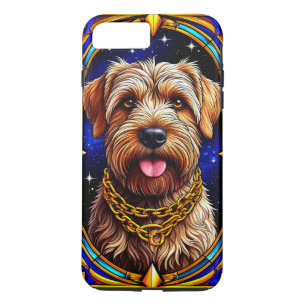 Majestic Dog Portrait in Stained Glass Style iPhone 8 Plus/7 Plus Case