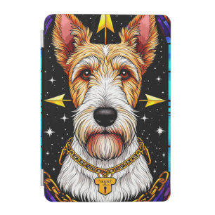 Majestic Dog Portrait in Stained Glass Style iPad Mini Cover