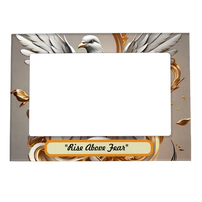 "Majestic Dove Rises' Magnetic Frame (Front)