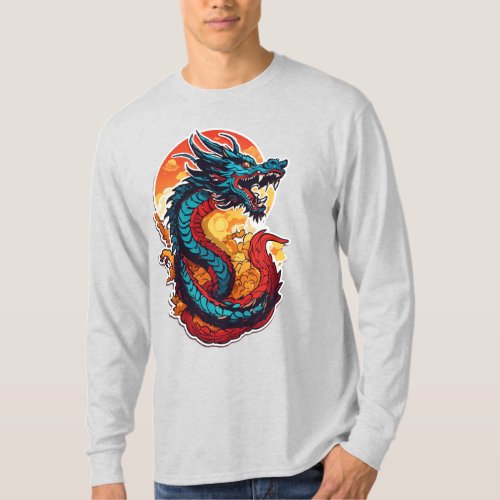 Majestic Dragon Art T_Shirt