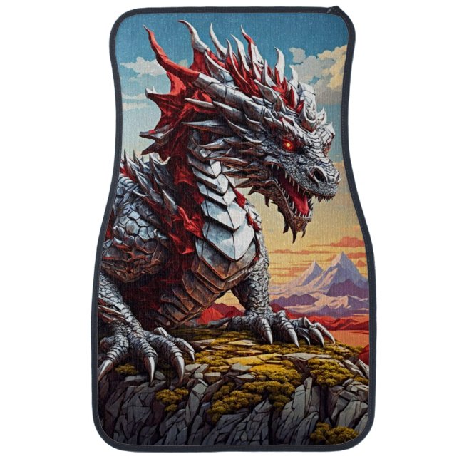 Majestic Dragon Car Floor Mat (Front)