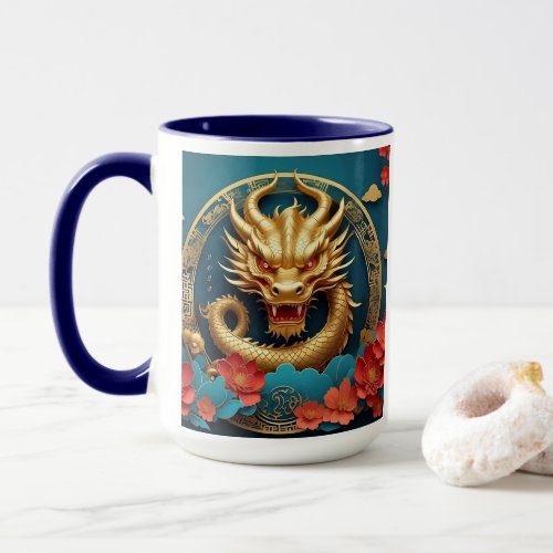 Majestic Dragon Chinese New Year Mug