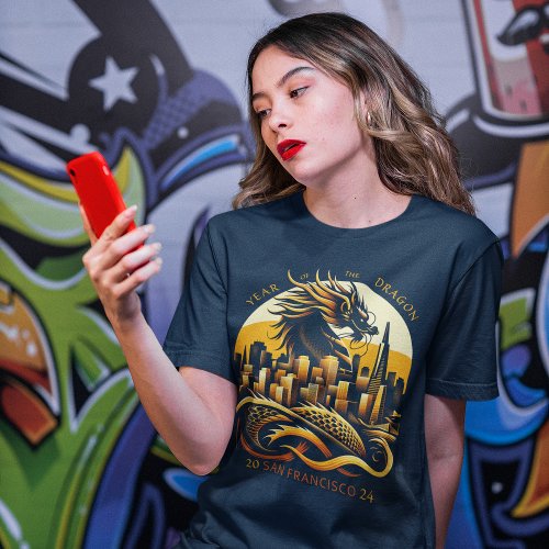 Majestic Dragon Over San Francisco _ 2024 T_Shirt