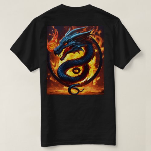 Majestic Dragon Tattoo Desing T_Shirt
