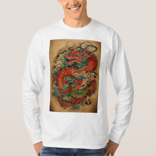 Majestic Dragon Treasures Unleash the Power of En T_Shirt
