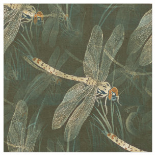 Majestic Dragonfly Pattern  Fabric