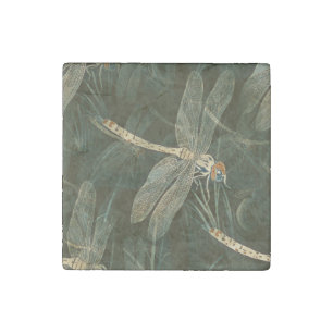 Majestic Dragonfly Pattern  Stone Magnet