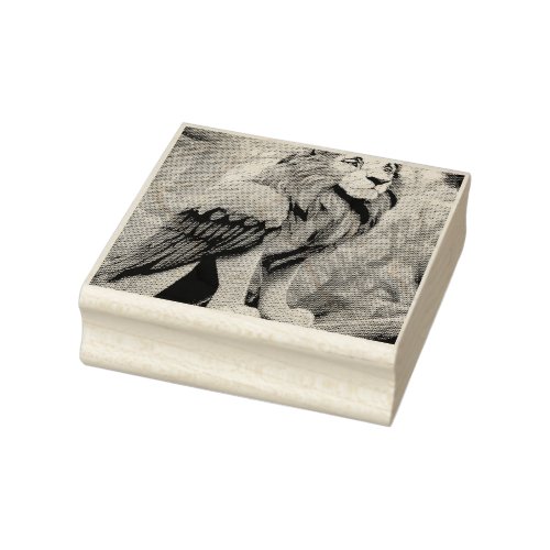 Majestic Eagle and Lion Rubber Stamp Set