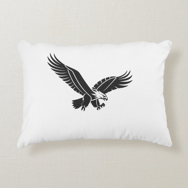 : Majestic Eagle Art Pillow (Front)