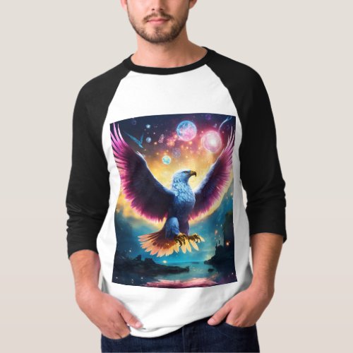 Majestic Eagle Art Print _ Captivating Wildlife T_Shirt