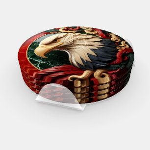Majestic Eagle Captured  Coaster Set