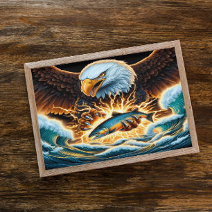 Majestic Eagle Capturing Prey Poster