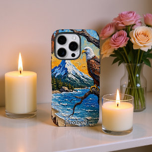 Majestic Eagle, Coastal Mountain Serenity iPhone 16 Pro Case
