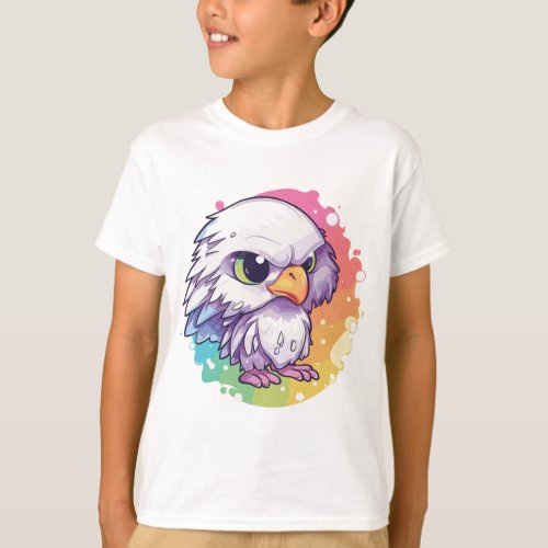 Majestic Eagle Design T_Shirt