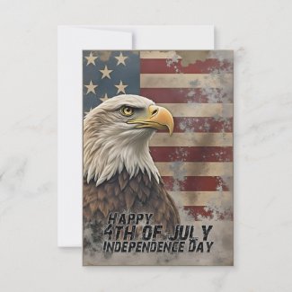 Majestic Eagle & Flag – Spirit of Freedom