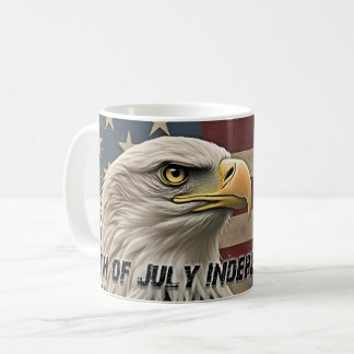 Majestic Eagle & Flag – Spirit of Freedom Coffee Mug
