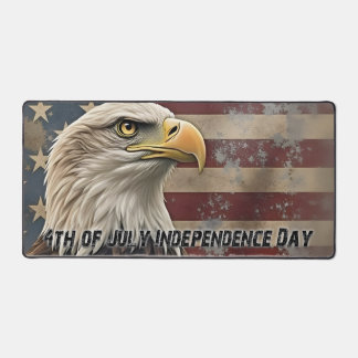 Majestic Eagle & Flag – Spirit of Freedom Desk Mat