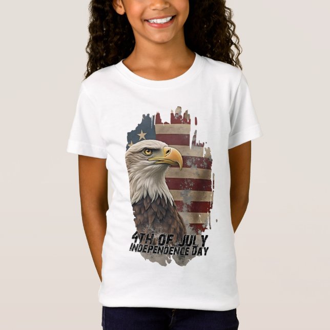 Majestic Eagle & Flag – Spirit of Freedom T-Shirt (Front)