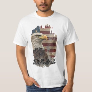 Majestic Eagle & Flag – Spirit of Freedom T-Shirt