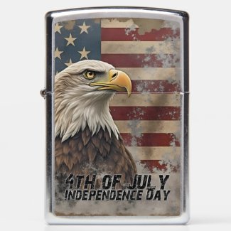 Majestic Eagle & Flag – Spirit of Freedom