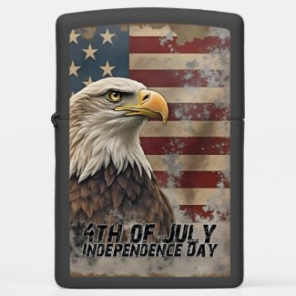 Majestic Eagle & Flag – Spirit of Freedom