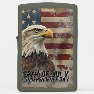 Majestic Eagle & Flag – Spirit of Freedom
