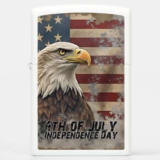 Majestic Eagle & Flag – Spirit of Freedom
