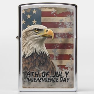 Majestic Eagle & Flag – Spirit of Freedom