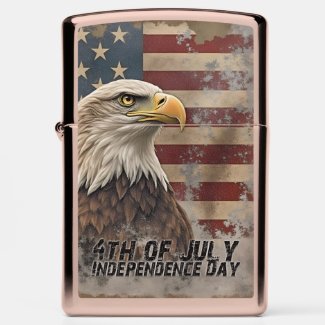 Majestic Eagle & Flag – Spirit of Freedom