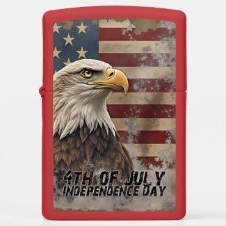 Majestic Eagle & Flag – Spirit of Freedom